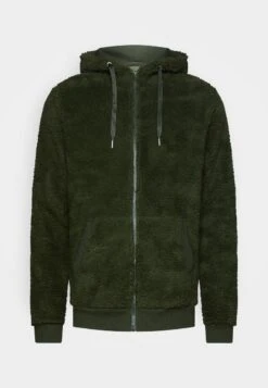 Pier One BORG ZIP-UP JACKET - Fleecejacke - Dark Green -Kleidung PierOne Store 067adbe3faa7458ba7e980a0b8da5bd4 1