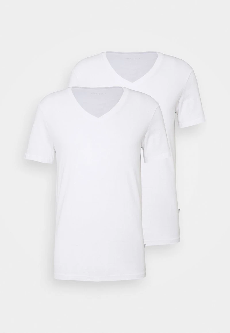 Pier One 2 PACK - T-Shirt Basic - White 6 Pier One 2 PACK - T-Shirt Basic - White – Bild 6