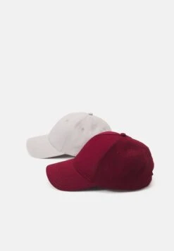 Pier One UNISEX 2 PACK - Cap - Light Grey/berry -Kleidung PierOne Store 0e39235db2624299b18bab214eb1c946