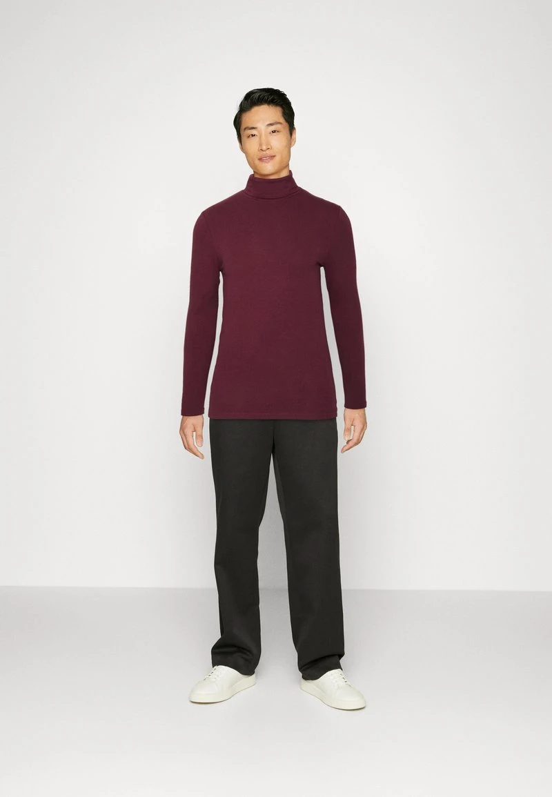 Pier One 2 PACK - Langarmshirt - Beige/bordeaux 1 Pier One 2 PACK - Langarmshirt - Beige/bordeaux