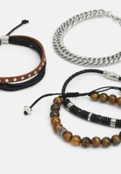 Pier One 4 PACK - Armband - Silver-coloured -Kleidung PierOne Store 160a55536e024fbc8ff5de3525191522