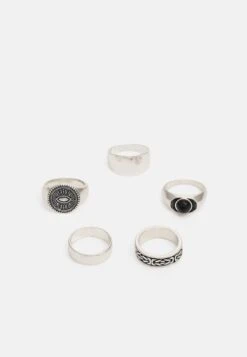 Pier One 5 PACK - Ring - Silver-coloured -Kleidung PierOne Store 1dfd919f453a444ebcedd80b734d413a 1