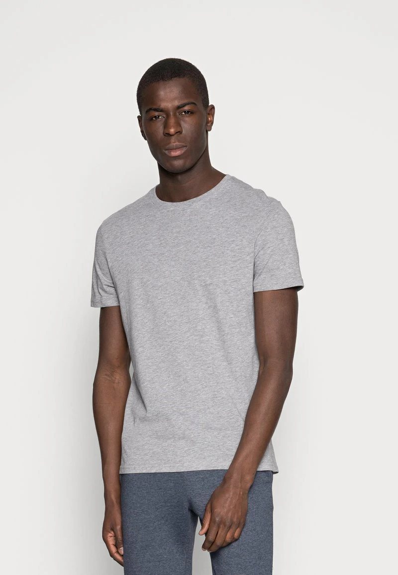 Pier One 3 PACK - T-Shirt Basic - White/black/light Grey 4 Pier One 3 PACK - T-Shirt Basic - White/black/light Grey – Bild 4