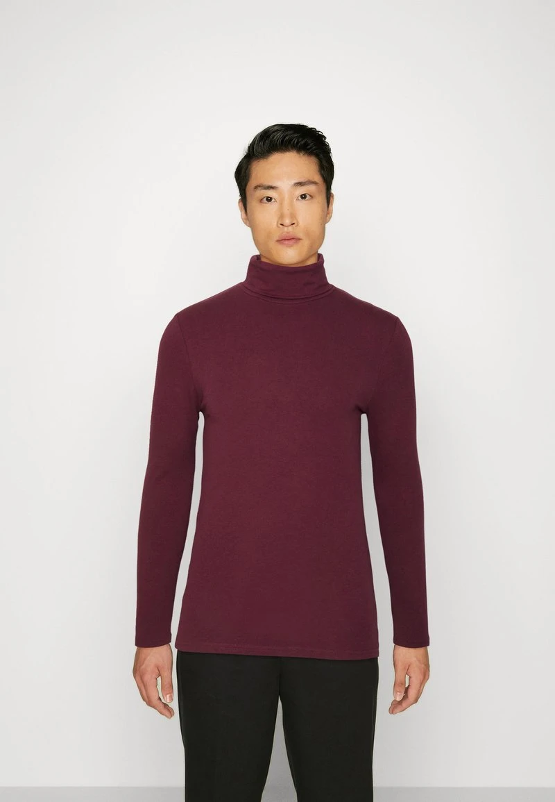 Pier One 2 PACK - Langarmshirt - Beige/bordeaux 2 Pier One 2 PACK - Langarmshirt - Beige/bordeaux – Bild 2