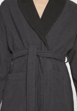 Pier One SHAWL TOWEL BATHROBE - Bademantel - Dark Grey -Kleidung PierOne Store 4e0cff6d121542f2a2210634e5d7595e
