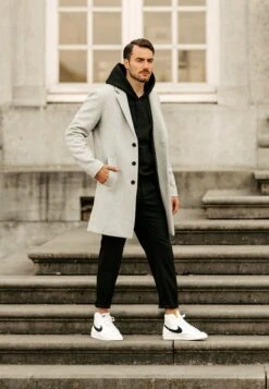 Pier One Klassischer Mantel - Grey 11 Pier One Klassischer Mantel - Grey -Kleidung PierOne Store 6234ec72212c42e0af872e2fd5745294