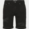 Pier One Jeans Shorts - Black