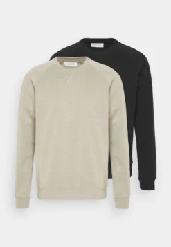 Pier One 2 PACK - Sweatshirt - Tan/black -Kleidung PierOne Store 6a7cffa918a047328320e3fd00079391