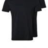 Pier One 2 PACK - T-Shirt Basic - Black