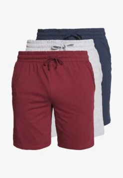 Pier One 3 PACK - Nachtwäsche Hose - Dark Blue/mottled Grey -Kleidung PierOne Store 7fdf46a671ba44ecb23e44e86e8b7ff9