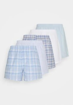 Pier One 5 PACK - Boxershorts - Light Blue/white -Kleidung PierOne Store 843919d02a024465b4f0a52da0998e48