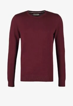 Pier One BASIC CREWNECK - Strickpullover - Bordeaux -Kleidung PierOne Store 85d6d8a383134993bde44fb81e406306