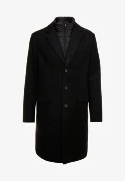 Pier One Klassischer Mantel - Black 11 Pier One Klassischer Mantel - Black -Kleidung PierOne Store 89beb77879e74642a3f46a6222d3711f