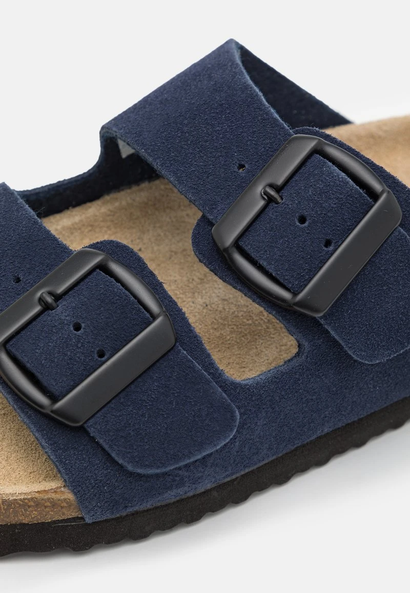 Pier One LEATHER UNISEX - Hausschuh - Dark Blue 6 Pier One LEATHER UNISEX - Hausschuh - Dark Blue – Bild 6