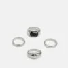 Pier One 4 PACK - Ring - Silver-coloured