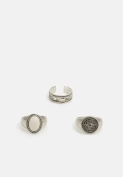 Pier One 2 PACK - Ring - Silver-coloured -Kleidung PierOne Store af359e71100c434e9c9716078e03e80c