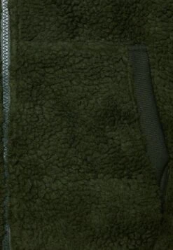 Pier One BORG ZIP-UP JACKET - Fleecejacke - Dark Green -Kleidung PierOne Store b36b213309db429a9a051cbae9dee2b1