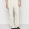 Pier One DRAWCORD TROUSERS - Stoffhose - Off-white