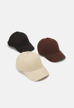 Pier One UNISEX 3 PACK - Cap - Black/dark Brown/beige -Kleidung PierOne Store c2733f675ca44ebd8c1145369473dacc 1