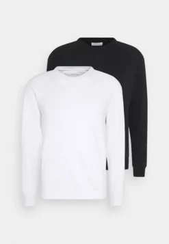 Pier One 2 PACK - Sweatshirt - White/black -Kleidung PierOne Store c8d8ecb087614e1d86ddf5a1041c7c53