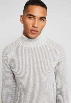 Pier One Strickpullover - 111 - Mottled Light Grey -Kleidung PierOne Store d1774a40fde44346aea6a7dd67f4ca51