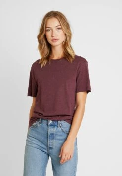 Pier One T-Shirt Basic - Bordeaux Melange -Kleidung PierOne Store d234511c84ac41259e22234949318da7