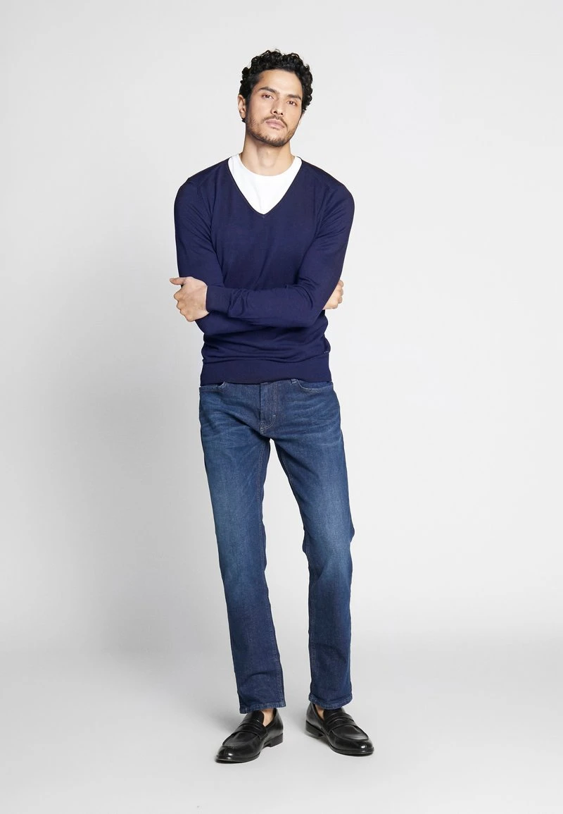 Pier One 4 PACK - T-Shirt Basic - Black/white/blue 6 Pier One 4 PACK - T-Shirt Basic - Black/white/blue – Bild 6