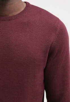 Pier One BASIC CREWNECK - Strickpullover - Bordeaux -Kleidung PierOne Store d715837f4bae40fc8cff240ff173ecfa