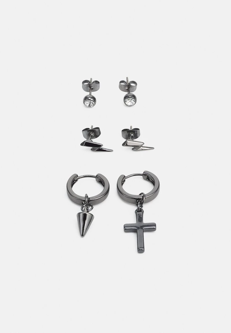 Pier One 3 PACK UNISEX - Ohrringe - Silver-coloured 5 Pier One 3 PACK UNISEX - Ohrringe - Silver-coloured – Bild 5