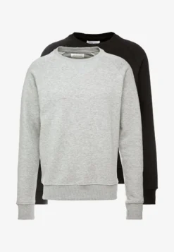 Pier One 2 PACK - Sweatshirt - Mottled Light Grey/black 10 Pier One 2 PACK - Sweatshirt - Mottled Light Grey/black -Kleidung PierOne Store dba537e667ce4fe2aee0ab958e24e9cf