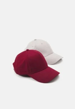 Pier One UNISEX 2 PACK - Cap - Light Grey/berry -Kleidung PierOne Store dc135ddce2ca4d6ea4c07bf8c622a918 1