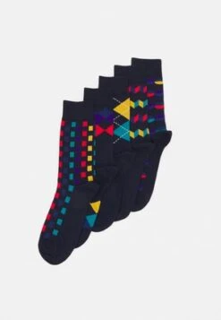 Pier One 5 PACK - Socken - Yellow/dark Blue/grey -Kleidung PierOne Store e2951d8578934802a01135cff0613ebe 1