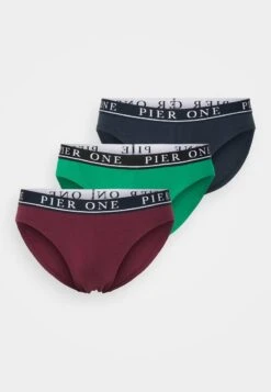 Pier One BRANDED WAISTBAND BRIEFS 3 PACK - Slip - Dark Blue /green/bordeaux 10 Pier One BRANDED WAISTBAND BRIEFS 3 PACK - Slip - Dark Blue /green/bordeaux -Kleidung PierOne Store e4133ac12af345d2ba6dfa134f8b50cd