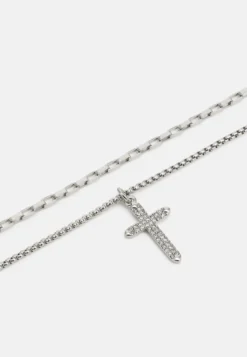 Pier One 2 PACK - Halskette - Silver-coloured -Kleidung PierOne Store e42a886ec2cf4c778fd634ddb3804b3a