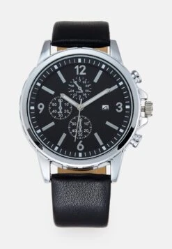 Pier One Uhr - Black/silver-coloured -Kleidung PierOne Store e82b9088d16947b1aec20bc8526455b7 1