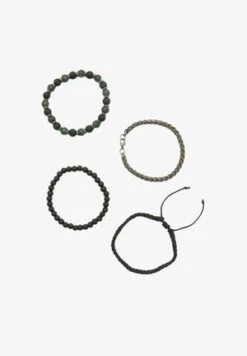 Pier One 5 PACK - Armband - Silver-coloured, Black -Kleidung PierOne Store fa4c68e061e246fbbcc8381fd76aa6cb