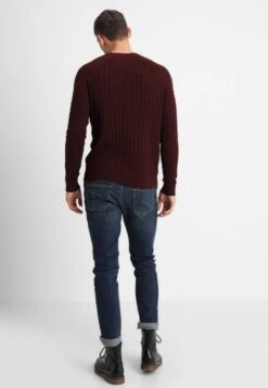 Pier One Strickpullover - Mottled Bordeaux -Kleidung PierOne Store fc1817f3db34423ca2bcccf59d46c923